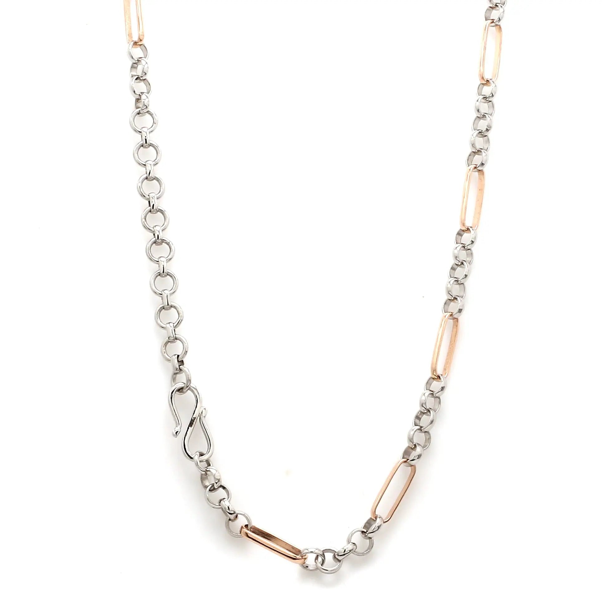 Platinum & Rose Gold Chain for Men JL PT CH 868   Jewelove.US