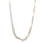 Load image into Gallery viewer, Platinum &amp; Rose Gold Chain for Men JL PT CH 868   Jewelove.US
