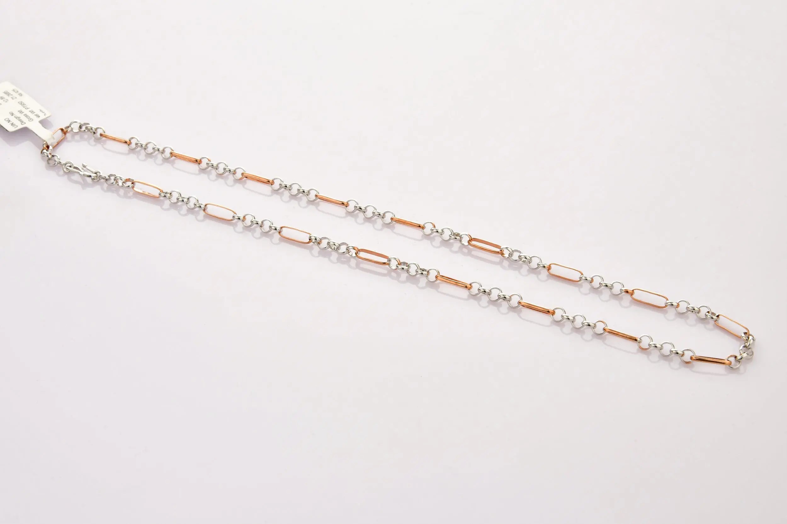 Platinum & Rose Gold Chain for Men JL PT CH 868   Jewelove.US