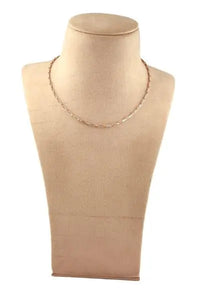 Platinum & Rose Gold Chain with Rectangular & Round Links JL PT 734   Jewelove.US