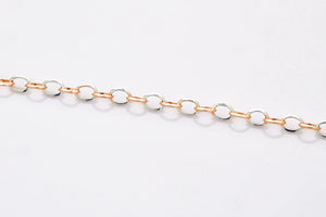 Platinum & Rose Gold Links Bracelet JL PTB 696   Jewelove.US