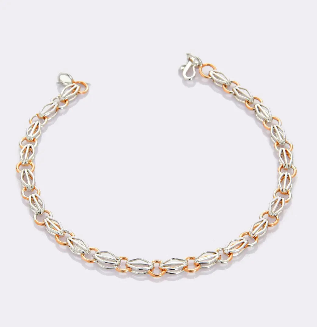 Platinum & Rose gold Bracelet JL PTB 702   Jewelove.US