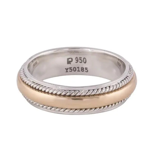 Platinum & Yellow Gold Fusion Ring for Men JL PT 522   Jewelove.US