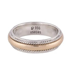 Load image into Gallery viewer, Platinum &amp; Yellow Gold Fusion Ring for Men JL PT 522   Jewelove.US
