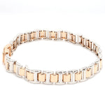 Load image into Gallery viewer, Platinum and Rose Gold Bracelet for Men JL PTB 635   Jewelove.US

