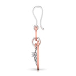 Load image into Gallery viewer, Platinum of Rose Heart Earring with Diamonds JL PT E 8230   Jewelove.US
