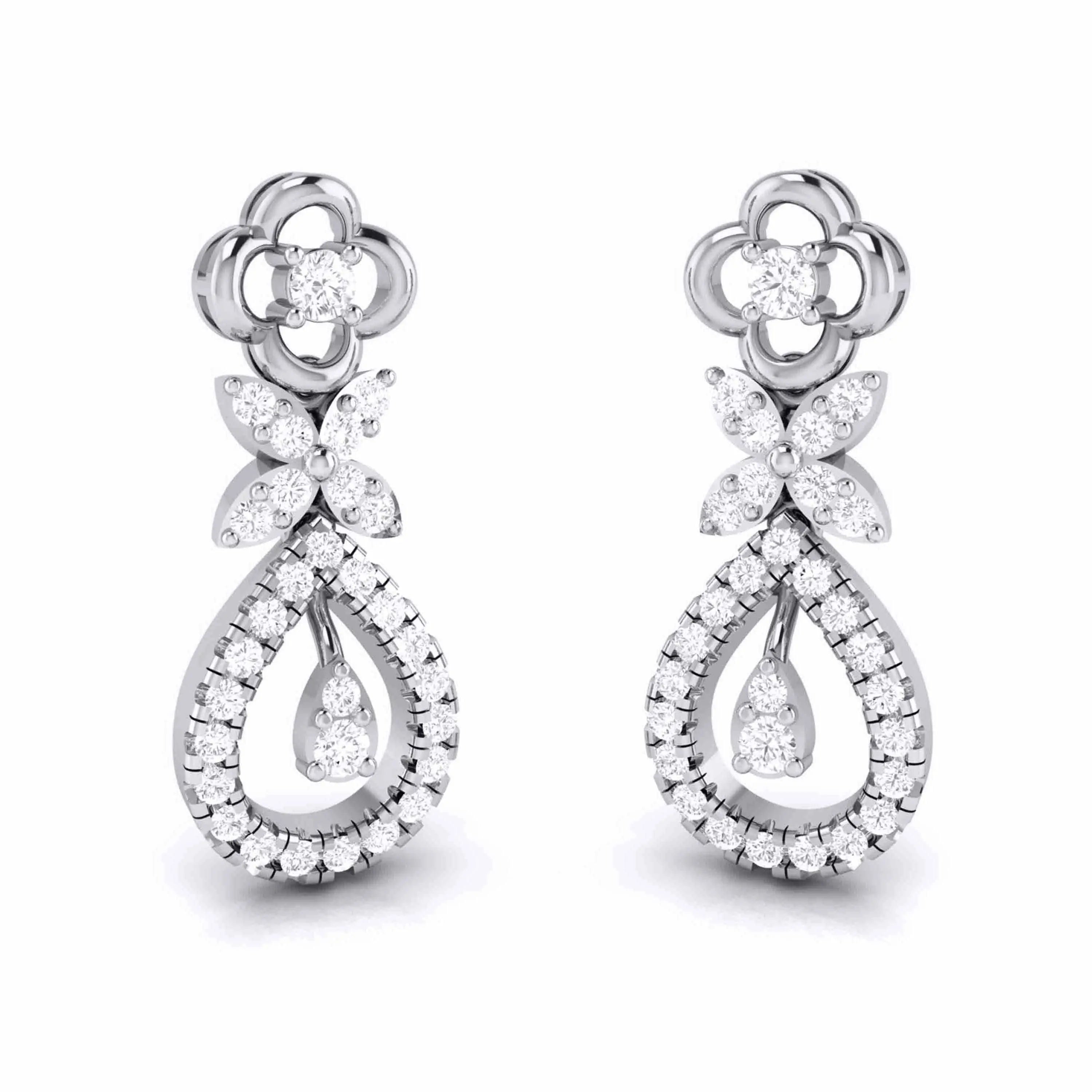 Platinum with Diamond Pendant Set JL PT P 2  Earrings Jewelove.US