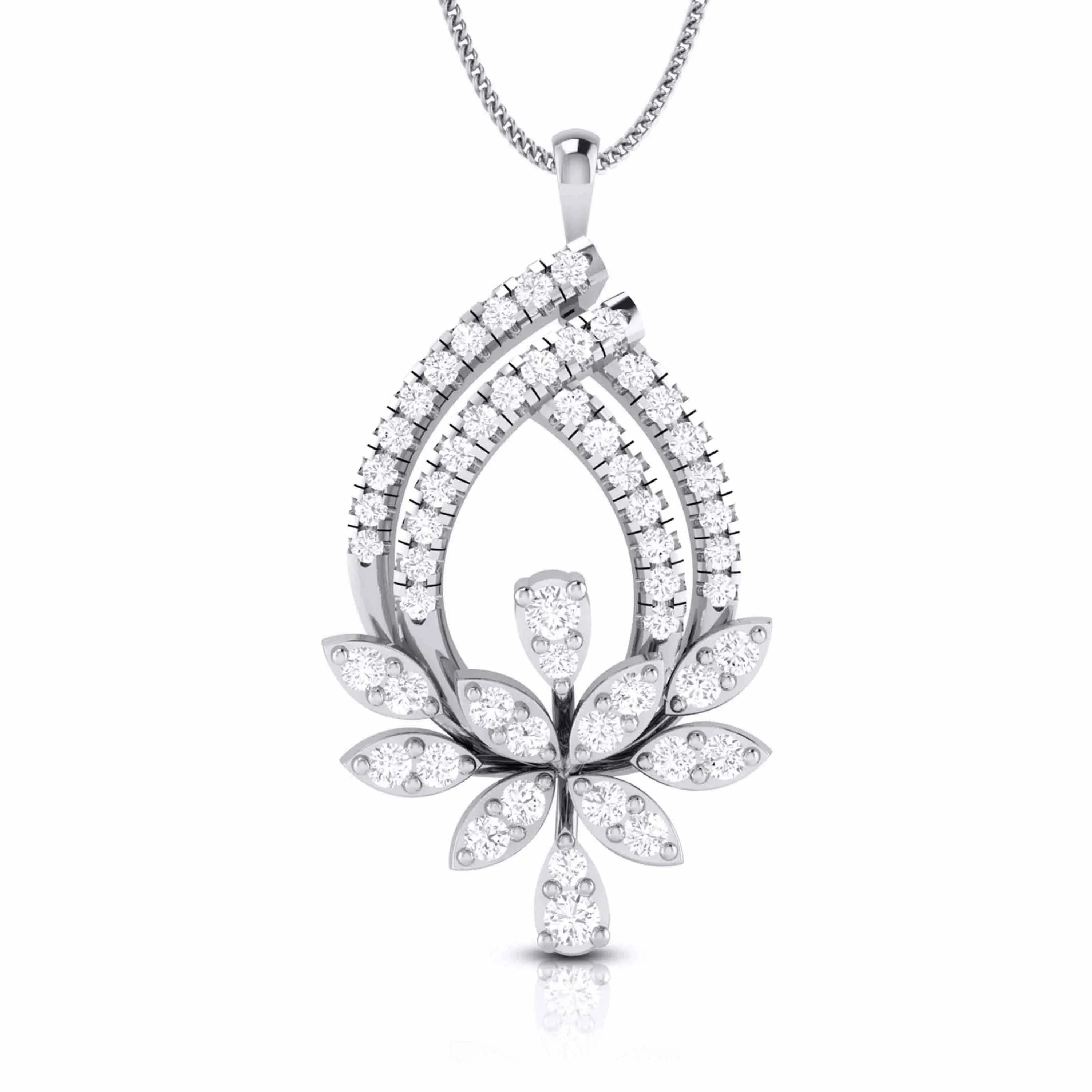 Platinum with Diamond Pendant Set JL PT P 6   Jewelove.US
