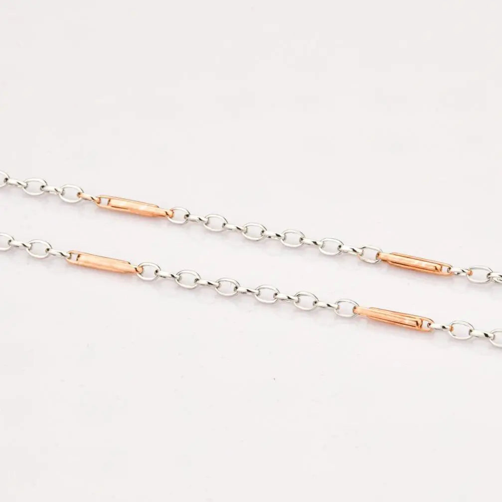 Platinum with Rose Gold Chain JL PT CH 814   Jewelove.US