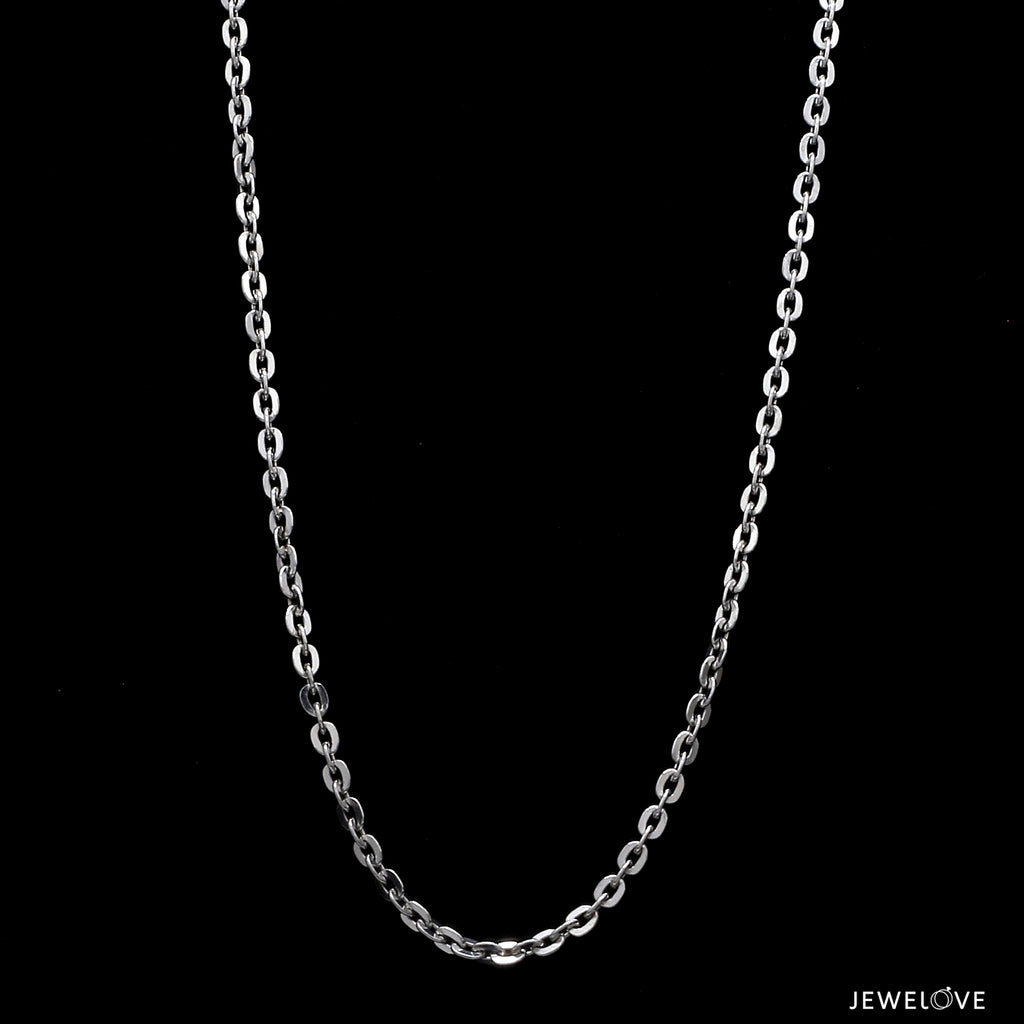 Platinum Oval Links Chain for Men JL PT CH 1199   Jewelove.US