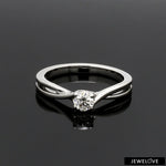 Load image into Gallery viewer, Pointer Classic 4 Prong Solitaire Ring made in Platinum JL PT 676   Jewelove.US

