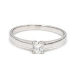Load image into Gallery viewer, Pointer Classic 4 Prong Solitaire Ring made in Platinum SKU 0012   Jewelove.US
