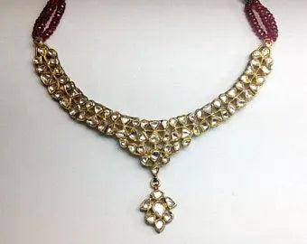 Price Point Diamond Polki Necklace Set by Jewelove   Jewelove.US