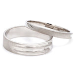 Load image into Gallery viewer, Price Point Plain Platinum Love Bands JL PT 234   Jewelove
