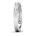 Load image into Gallery viewer, Princess Cut Half Eternity Platinum Wedding Ring JL PT RD RN 6764   Jewelove.US
