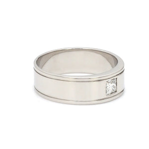 Princess Cut Single Diamond Ring for Men JL PT 420   Jewelove