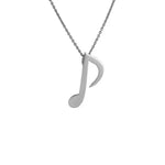 Load image into Gallery viewer, Plain Pendant 8th Note / Quaver Musical Note Pendant JL PT E 166   Jewelove.US
