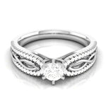 Load image into Gallery viewer, 2-Carat Lab Grown Solitaire Platinum Engagement Ring with Infinity Shank for Women JL PT LG G R-16-D
