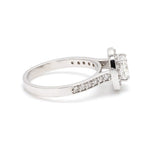 Load image into Gallery viewer, Raised Halo Solitaire Engagement Platinum Ring with Cushion Cut JL PT 661   Jewelove.US
