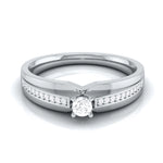 Load image into Gallery viewer, Raised Platinum Diamond 15-Pointer Engagement Ring for Women JL PT R-40   Jewelove.US
