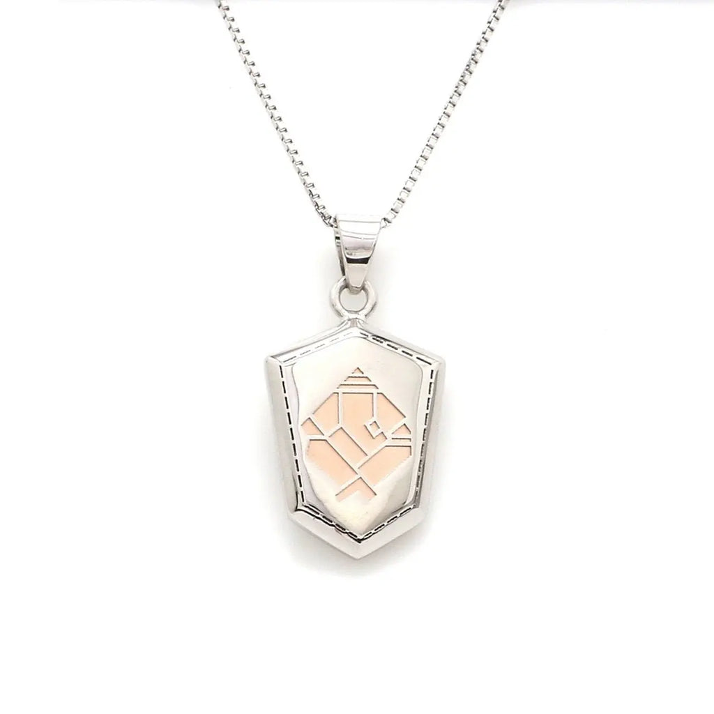Rose Gold & Platinum Ganesha Pendant Two-sided JL PTRG GANESH   Jewelove.US