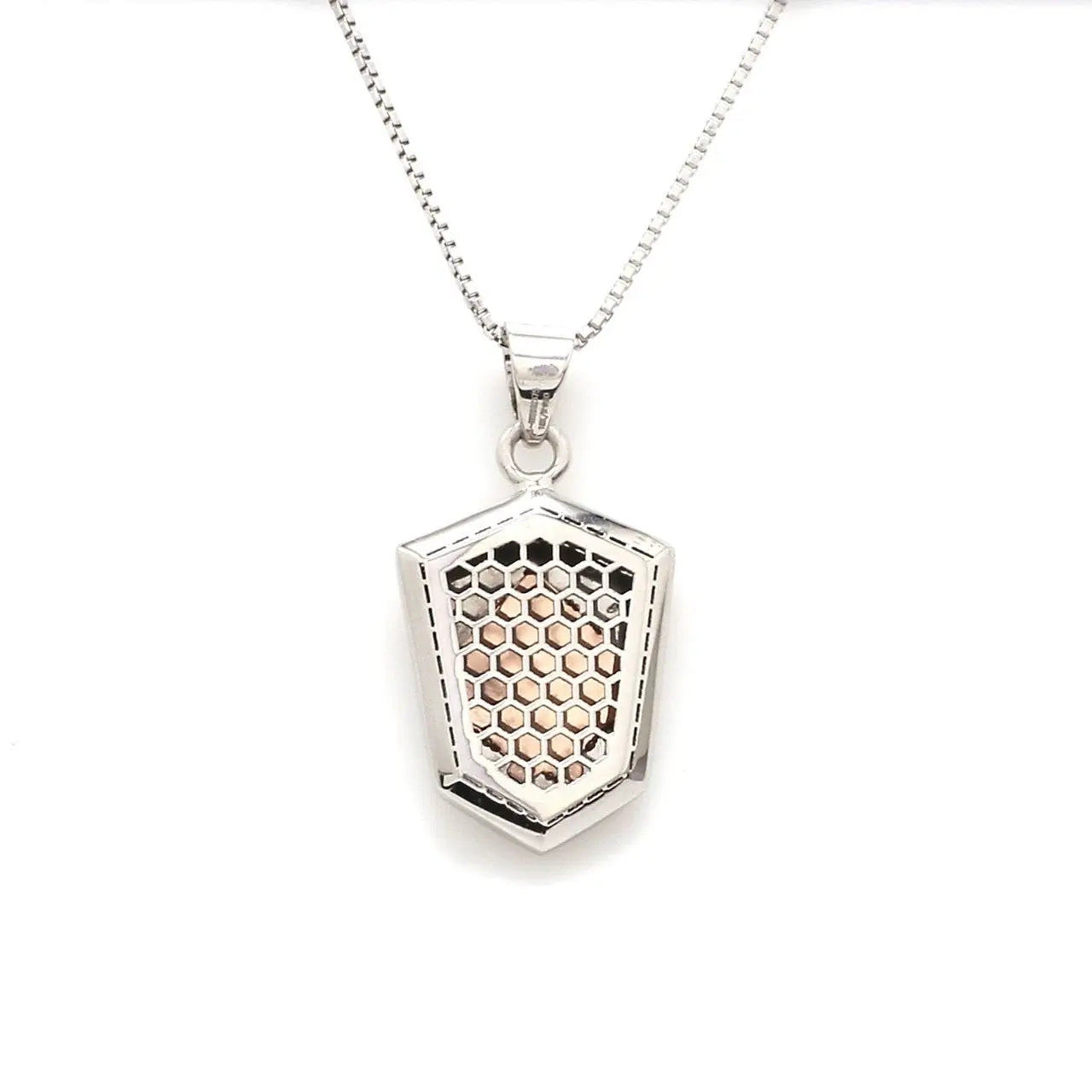 Rose Gold & Platinum Ganesha Pendant Two-sided JL PTRG GANESH   Jewelove.US