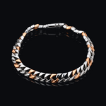 Load image into Gallery viewer, Men of Platinum | 7mm Platinum Rose Gold Cuban Bracelet for Men JL PTB 1360
