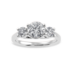 Load image into Gallery viewer, 70-Pointer Lab Grown Solitaire Diamond Accents Platinum Ring JL PT LG G 1229-A
