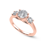 Load image into Gallery viewer, 1.00 Carat Solitaire Diamond Accents 18K Rose Gold Ring JL AU 1229R-C   Jewelove.US
