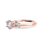 Load image into Gallery viewer, 1.00 Carat Solitaire Diamond Accents 18K Rose Gold Ring JL AU 1229R-C   Jewelove.US
