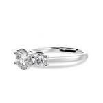 Load image into Gallery viewer, 50-Pointer Lab Grown Solitaire Diamond Accents Platinum Ring JL PT LG G 1229
