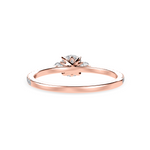 Load image into Gallery viewer, 50-Pointer Solitaire Diamond Accents Shank 18K Rose Gold Ring JL AU 1238R-A   Jewelove.US
