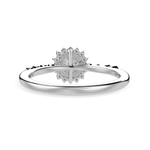 Load image into Gallery viewer, 30-Pointer Solitaire Halo Diamond Shank Platinum Ring JL PT 1247
