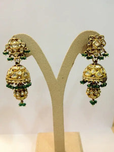 Royal Jhumki Earrings Pair by Suranas Jewelove   Jewelove