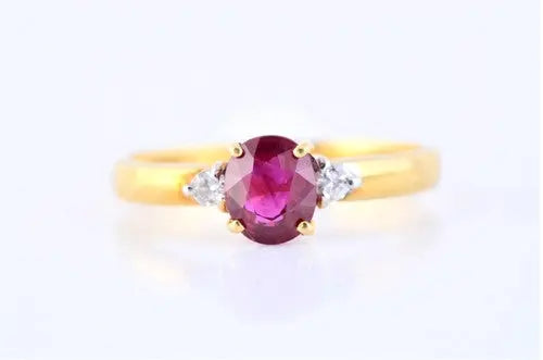 Ruby & Diamond Gold Ring JL R 58   Jewelove
