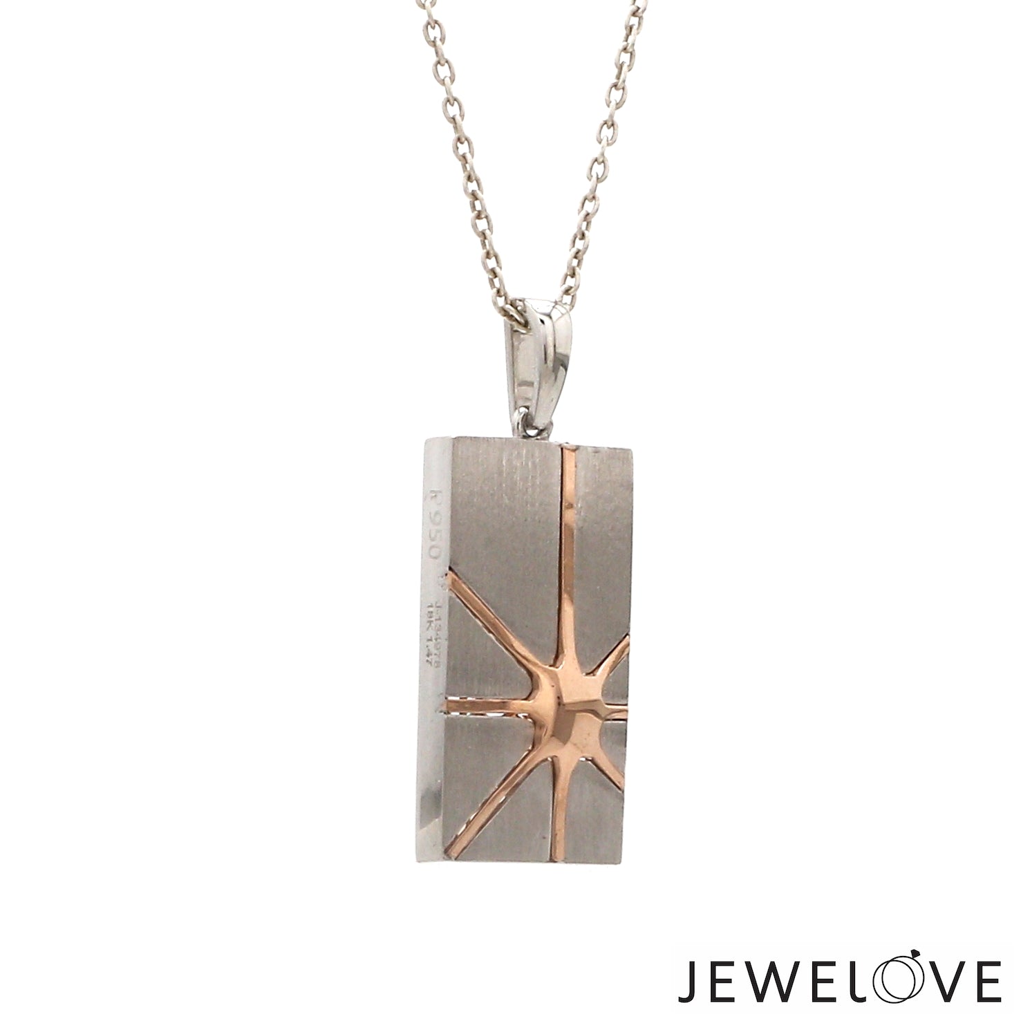 Men of Platinum | Pendant for Men with Rose Gold JL PT P 244   Jewelove.US