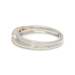 Load image into Gallery viewer, Platinum Love Bands with Rose Gold &amp; Diamonds JL PT 1438
