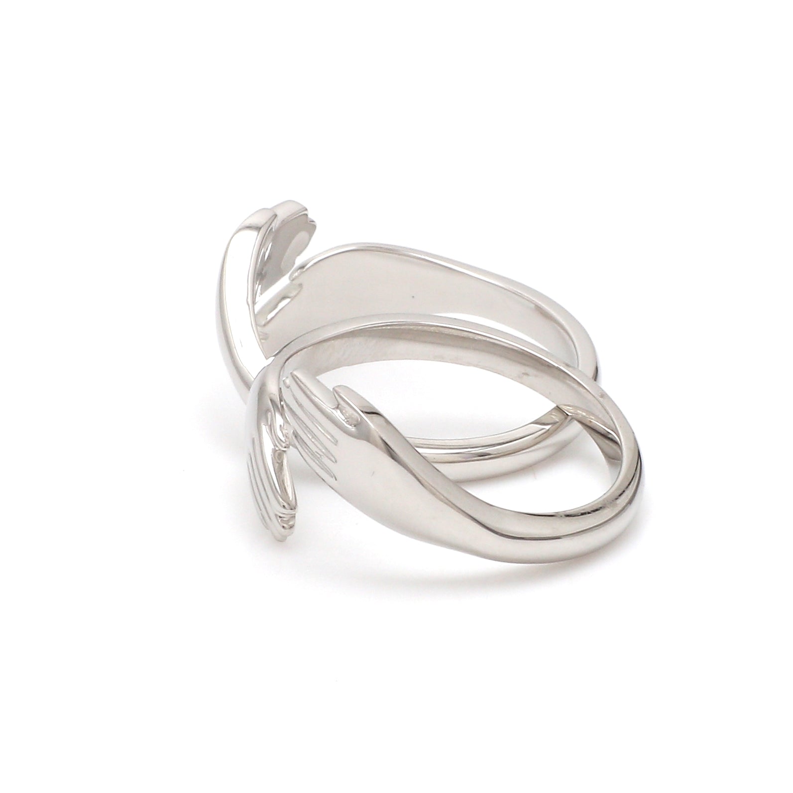 Platinum Hug Unisex Ring JL PT 938   Jewelove.US