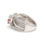 Load image into Gallery viewer, Ruby Navratan Platinum Ring with Diamond JL PT 1356   Jewelove.US
