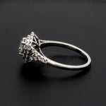 Load image into Gallery viewer, 70-Pointer Solitaire Platinum Double Halo Diamond Spilt Shank Ring JL PT 1268
