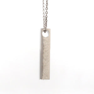 Plain Platinum Cuboid Pendant JL PT P 316   Jewelove.US