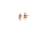 Load image into Gallery viewer, 18K Rose Gold Cushion Earrings with Pink Cushion Cut &amp; White Round Diamond JL AU PD 104
