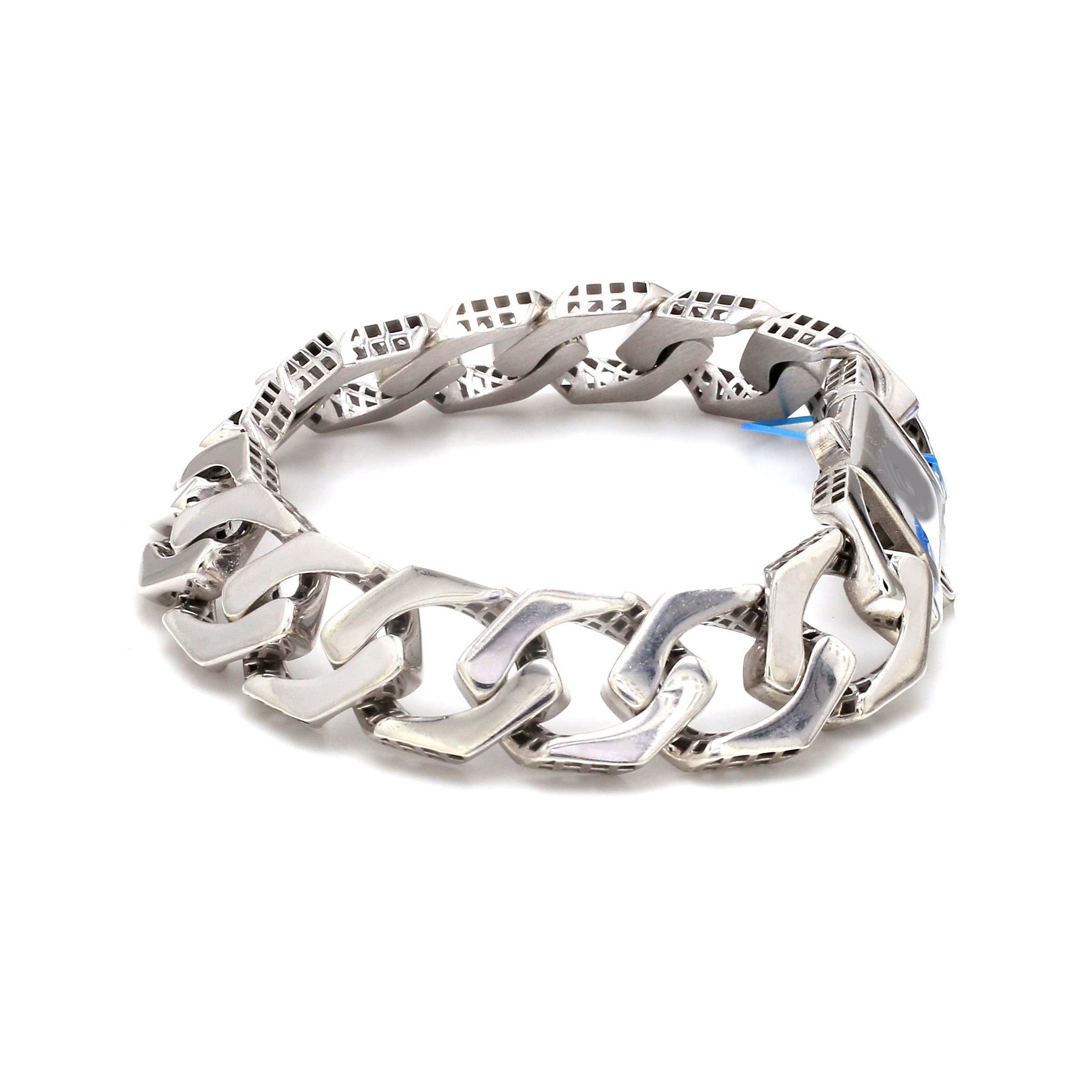 Men of Platinum | 14mm Double Side Heavy Bracelet for Men JL PTB 1379