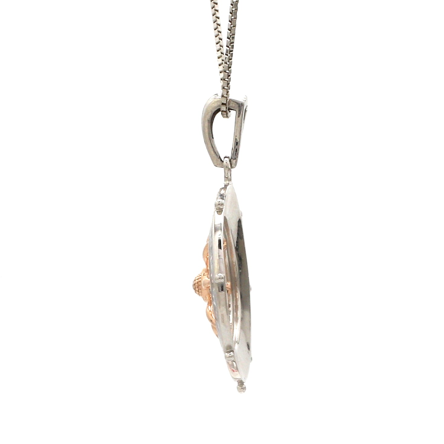Platinum Rose Gold Unisex Pendant JL PT P 362