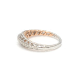 Load image into Gallery viewer, Designer Diamonds Platinum Love Bands with Rose Gold JL PT 1070   Jewelove.US
