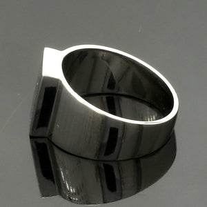 Plain Platinum Ring for Men JL PT 1387