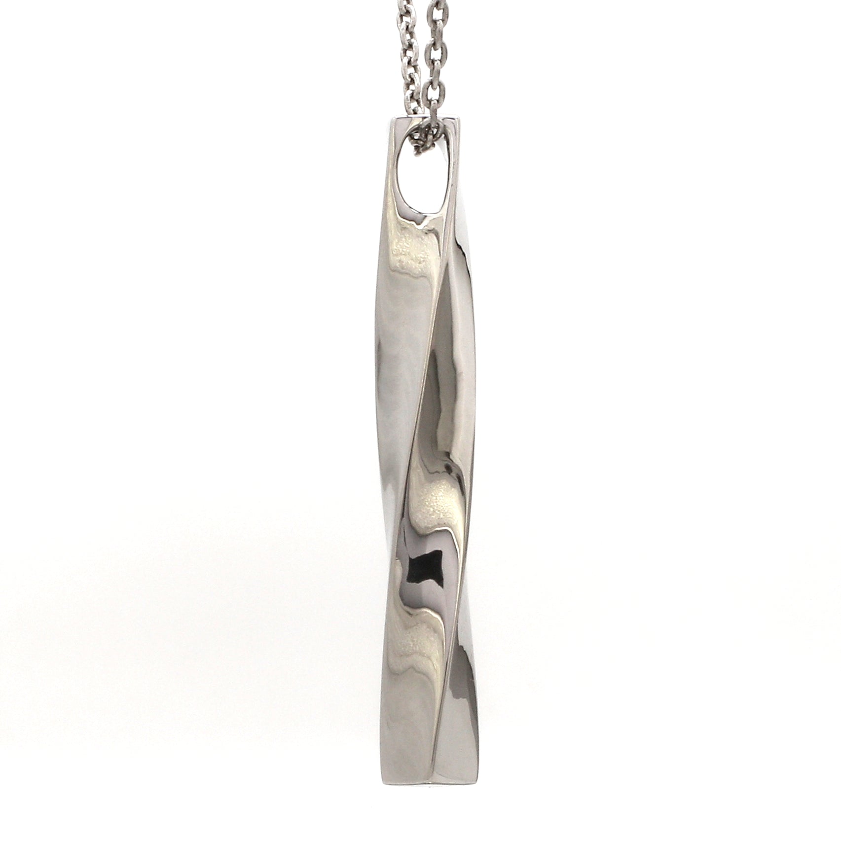 Plain Platinum Twisted Pendant JL PT P 364
