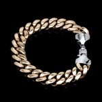Load image into Gallery viewer, Men of Platinum | 13mm Platinum Rose Gold Double Side Bracelet for Men JL PTB 1336
