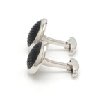 Load image into Gallery viewer, Platinum Cufflinks with Black Stone for Men JL PT C 02   Jewelove
