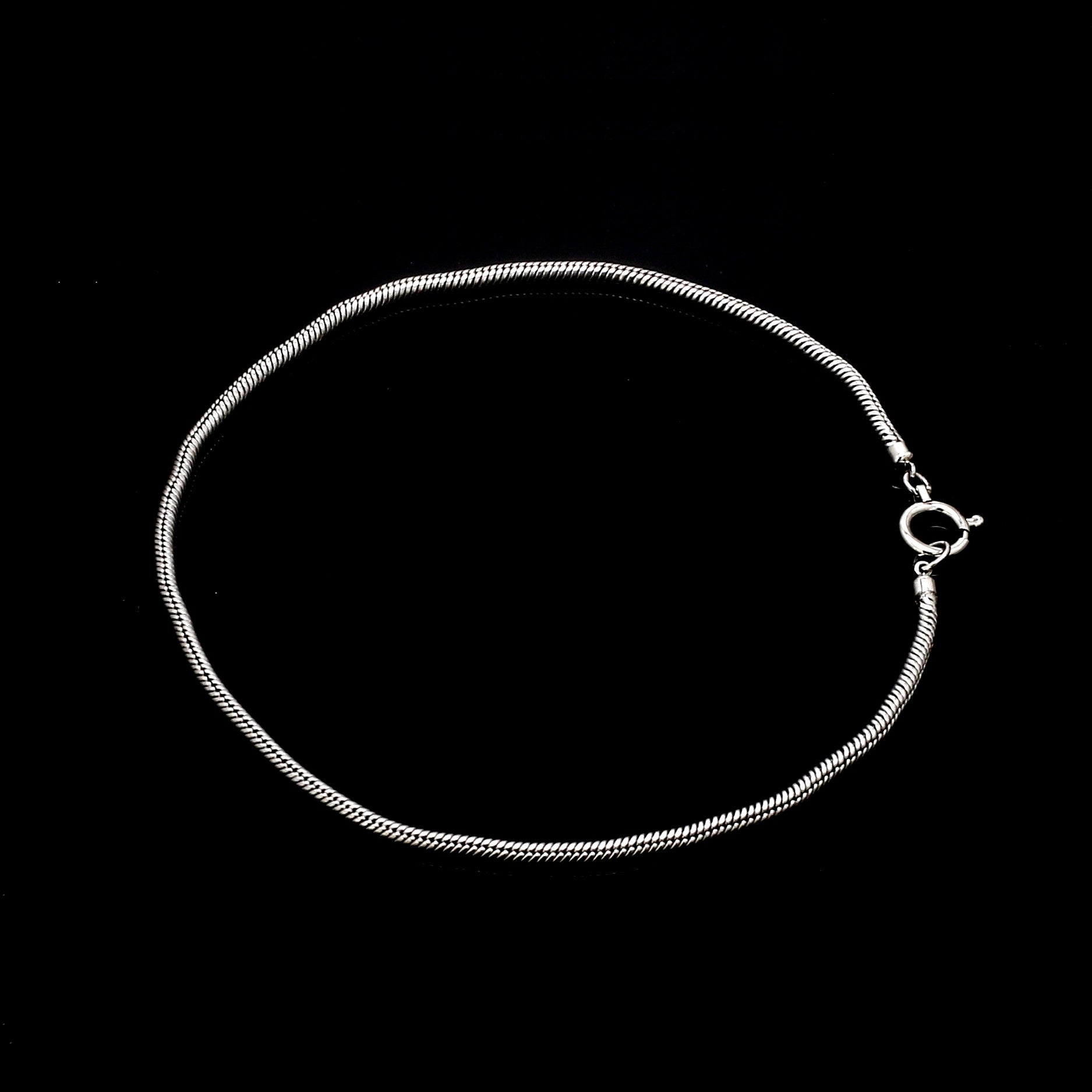 1.75mm Japanese Platinum Round Snake Bracelet JL PTB 1291